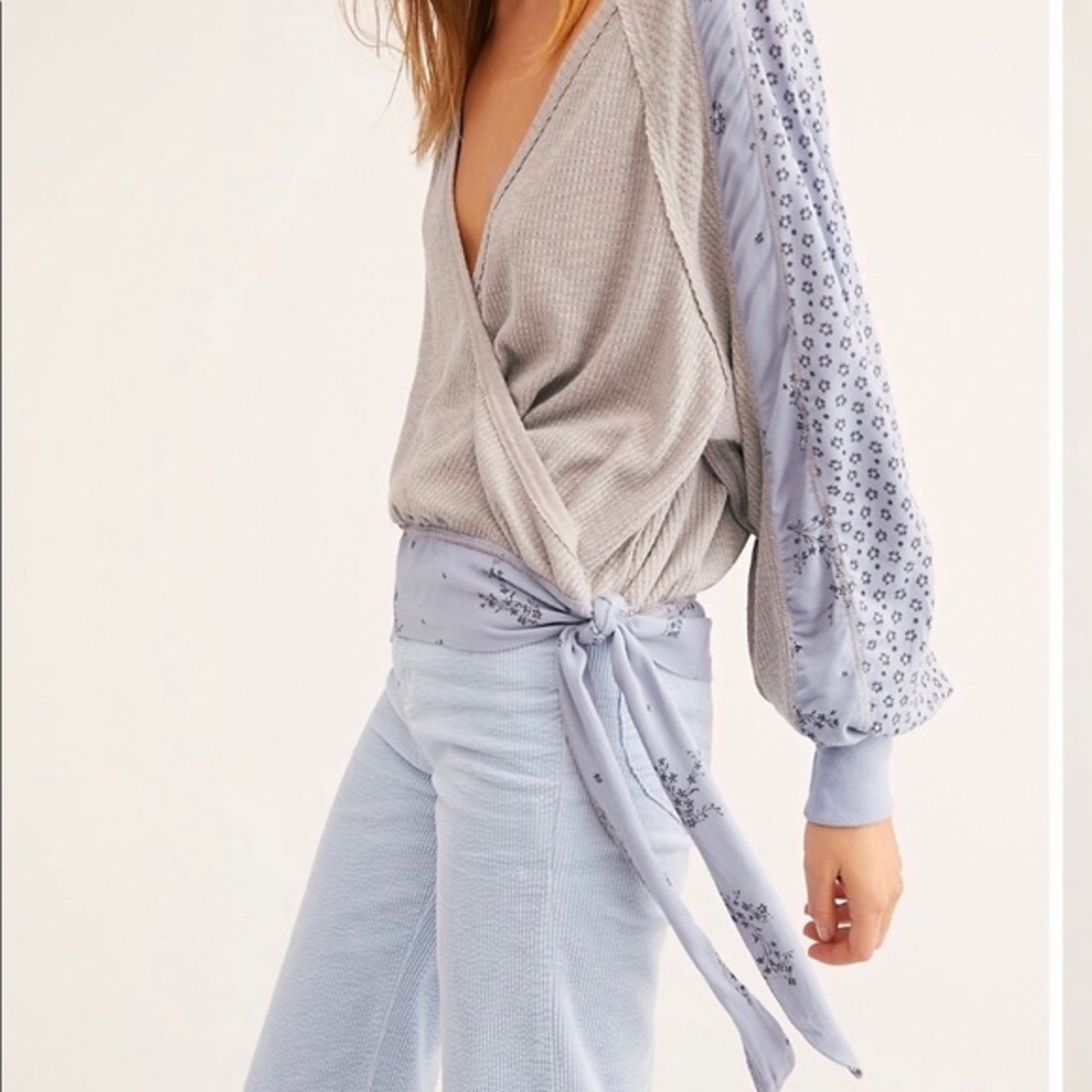 FP Thermal Top Grey Blue Size L Auxton Blouse